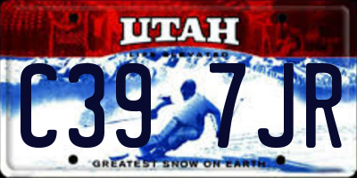 UT license plate C397JR
