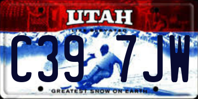 UT license plate C397JW