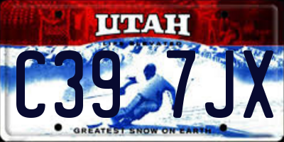 UT license plate C397JX