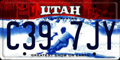 UT license plate C397JY
