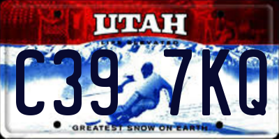 UT license plate C397KQ