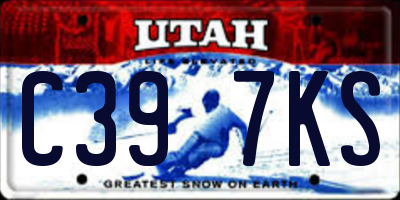 UT license plate C397KS