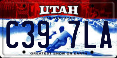 UT license plate C397LA