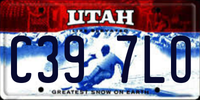 UT license plate C397LO
