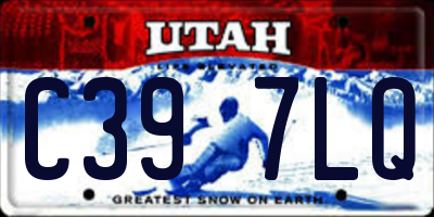 UT license plate C397LQ