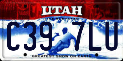 UT license plate C397LU