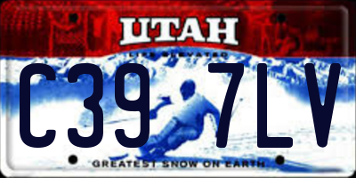 UT license plate C397LV