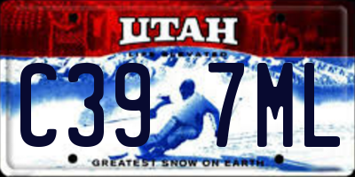 UT license plate C397ML