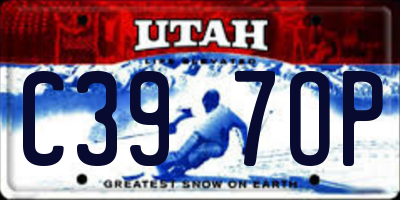 UT license plate C397OP