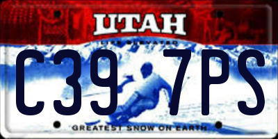 UT license plate C397PS