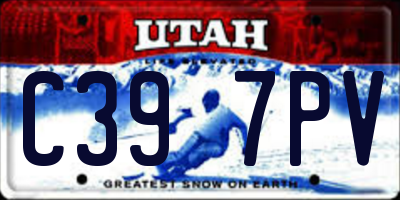 UT license plate C397PV