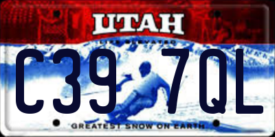 UT license plate C397QL