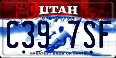 UT license plate C397SF