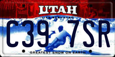 UT license plate C397SR