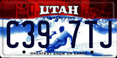 UT license plate C397TJ