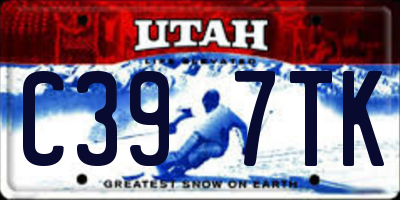 UT license plate C397TK