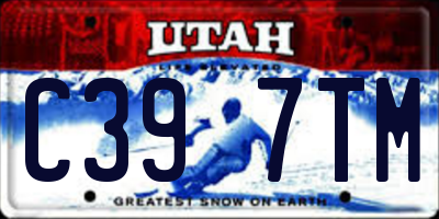 UT license plate C397TM