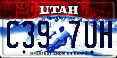 UT license plate C397UH