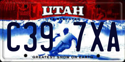 UT license plate C397XA