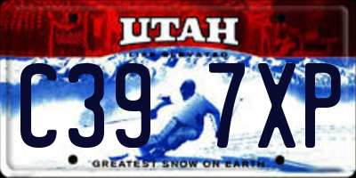 UT license plate C397XP