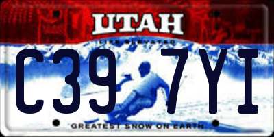 UT license plate C397YI
