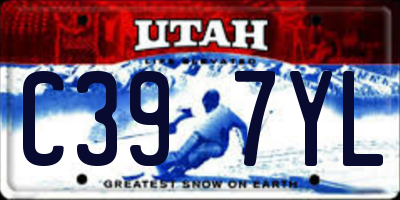 UT license plate C397YL
