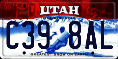 UT license plate C398AL