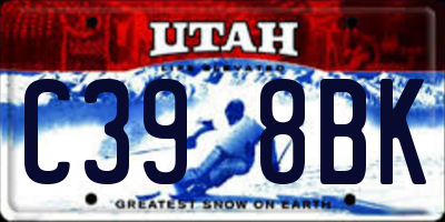 UT license plate C398BK