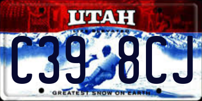 UT license plate C398CJ