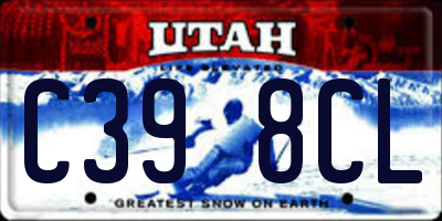 UT license plate C398CL