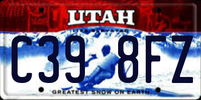 UT license plate C398FZ
