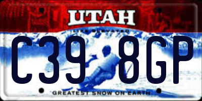 UT license plate C398GP