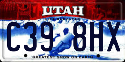 UT license plate C398HX