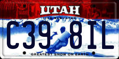 UT license plate C398IL