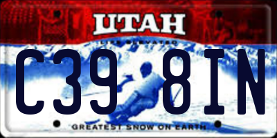 UT license plate C398IN