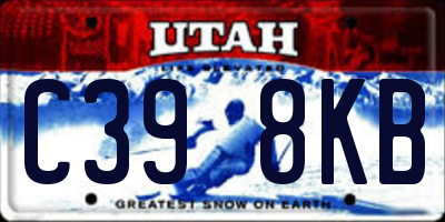 UT license plate C398KB