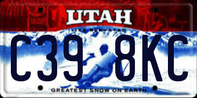 UT license plate C398KC