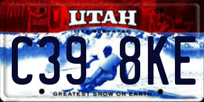 UT license plate C398KE