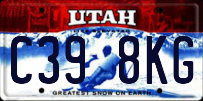 UT license plate C398KG