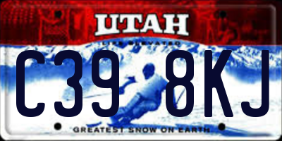 UT license plate C398KJ
