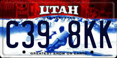 UT license plate C398KK