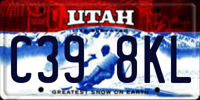 UT license plate C398KL