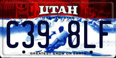 UT license plate C398LF