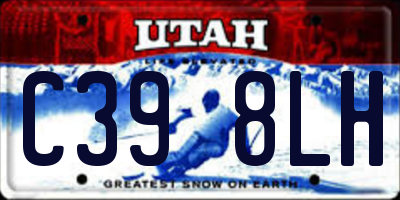 UT license plate C398LH
