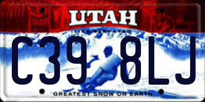 UT license plate C398LJ
