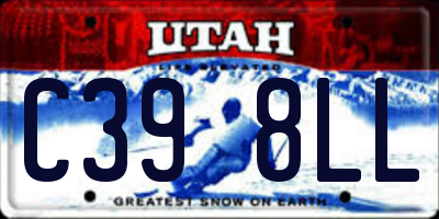 UT license plate C398LL