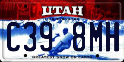 UT license plate C398MH