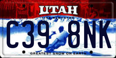 UT license plate C398NK