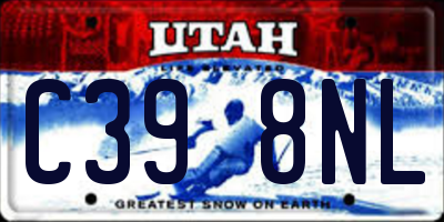 UT license plate C398NL