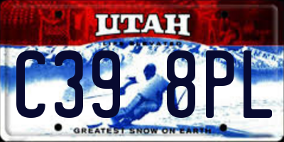 UT license plate C398PL